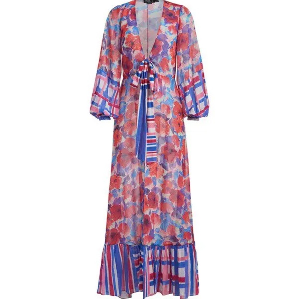 PatBO Violet Tie-Front Robe - Picture 2 of 3